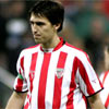 Iraola durante un lance de un partido con el Athletic