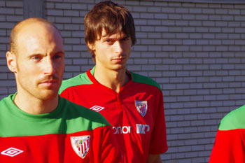 Ander Iturraspe durante el entrenamiento