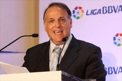 Javier Tebas: «en los próximos meses creo que jugará como mucho un lunes en dos meses»