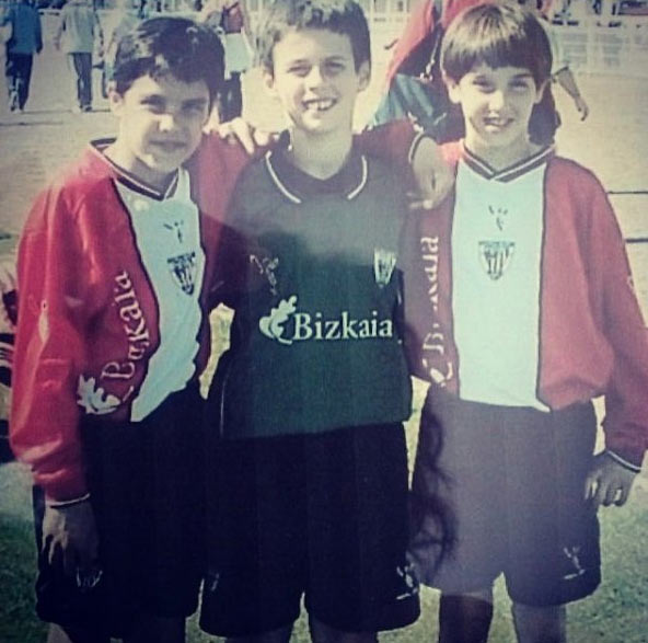 Kepa Arrizabalaga en edad alevín del Athletic