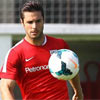 Kike Sola durante un entrenamiento en Lezama