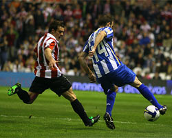 Koikili durante un lance del Athletic-Deportivo