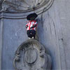 El Manneken Pis de Bruselas se vestirá de rojiblanco el viernes gracias a la Peña Athletic 1-7 Lieja