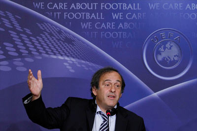 Michel Platini, presidente de la UEFA