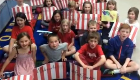 Niños de EEUU cantan el himno del Athletic
