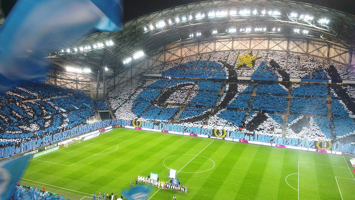El estadio del Olympique de Marsella