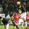 Un lance del Osasuna - Bilbao Athletic