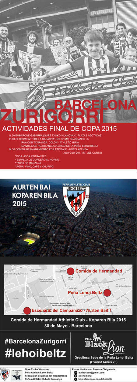 Encuentro de Peñas del Athletic en la Final de Copa