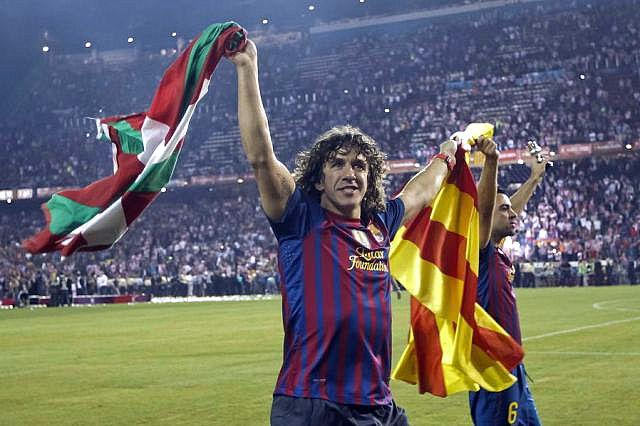 Carles Puyol tras la final de Copa