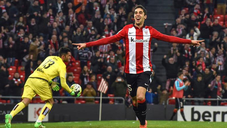 Sabin Merino celebra el gol ante el Betis