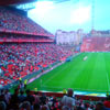 El público de San Mamés antes de comenzar el partido