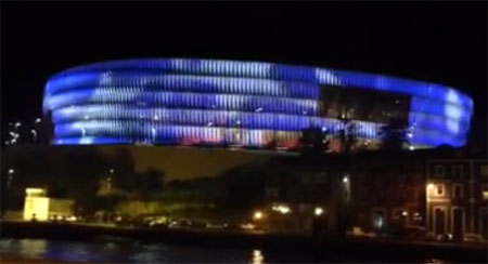 Increíble vídeo de como luce el estadio rojiblanco con las estrellas de la Champions