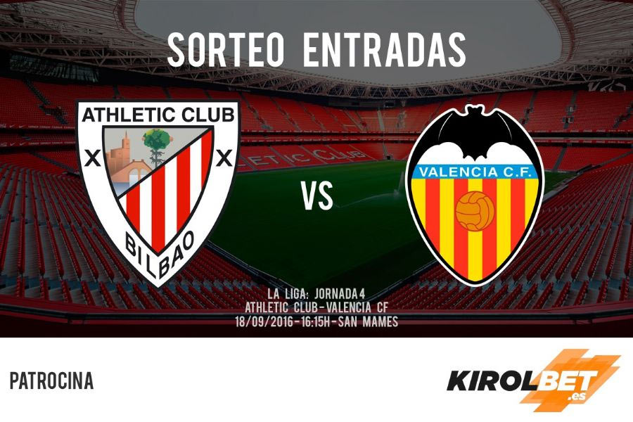 Sorteamos 2 entradas para el Athletic-Valencia de la cuarta jornada de Liga