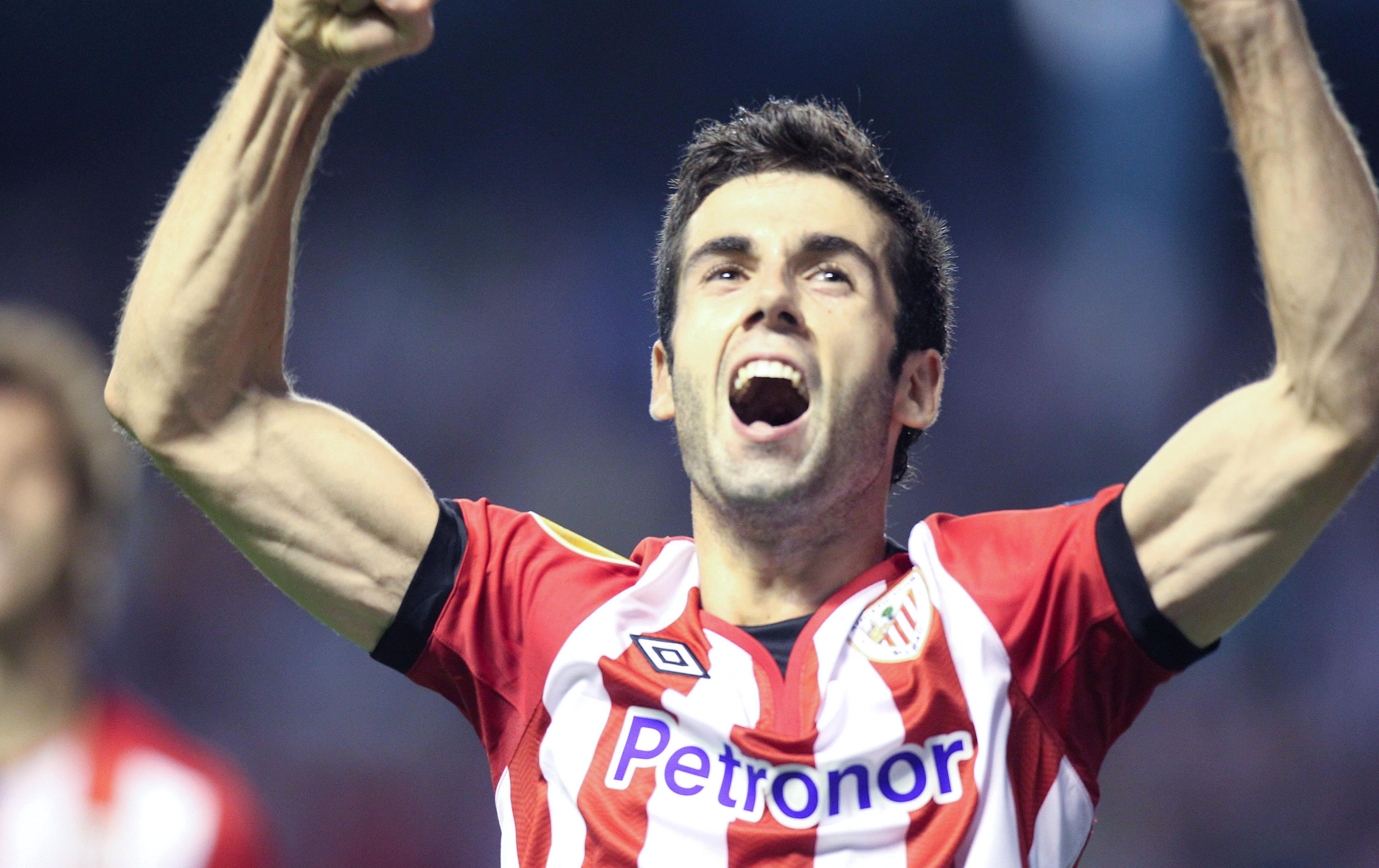 Markel Susaeta celebrando la victoria
