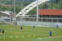 Imagen de un entrenamiento del primer equipo