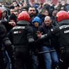 Ultras del Olympique de Marsella en Bilbao
