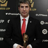 Josu Urrutia recogiendo el premio de la LFP al Juego Limpio 