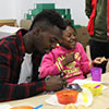 Visita de Iñaki Williams a Cruz Roja Bizkaia