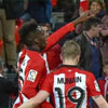 Iñaki Williams celebra su gol ante el Rayo