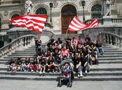 Foto de familia en el Ayuntamiento