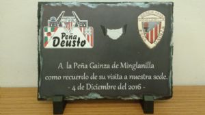 Recuerdo por su visita para la Peña Minglanilla de Cuenca.