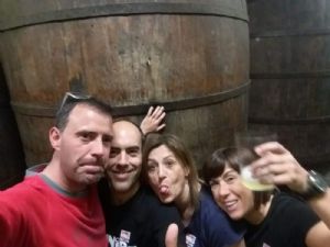 En la Sagardotegi Rezola.