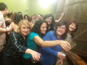 En la Sagardotegi Rezola.