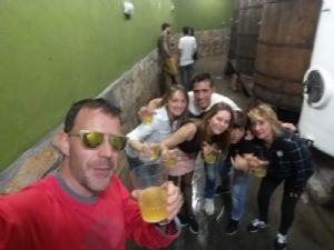 En la Sagardotegi Rezola.