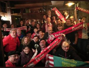 En la peña del Athletic ´La catedral de Valladolid´, con Manolo Delgado y Elizegi