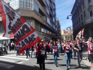 En la kalegira camino del Jose Zorrilla