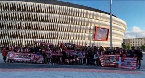 En Bilbao antes de salir hacia Valladolid