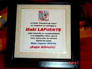 Obsequio para Iñaki Lafuente