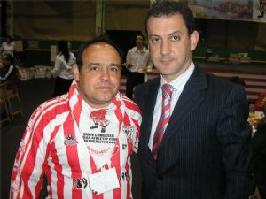 Nuestro Vicepresidente “Tino”, con Lamikiz